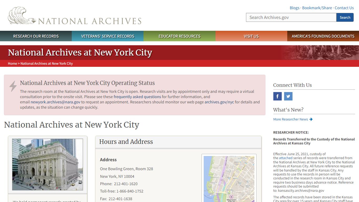 National Archives at New York City | National Archives